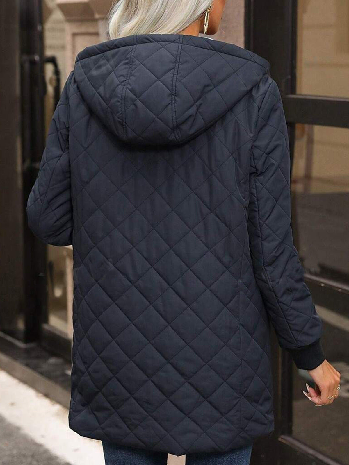 CHARIMI Veste à capuche pour femme en cachemire et laine d’agneau avec coton