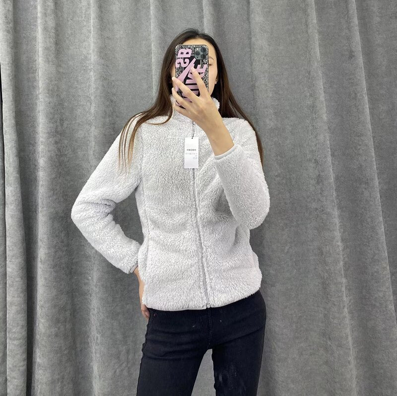 SLAY Veste femme chaude doublée en polaire