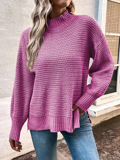 MERFOD, pull pour femme à manches lanterne – Style automne et hiver