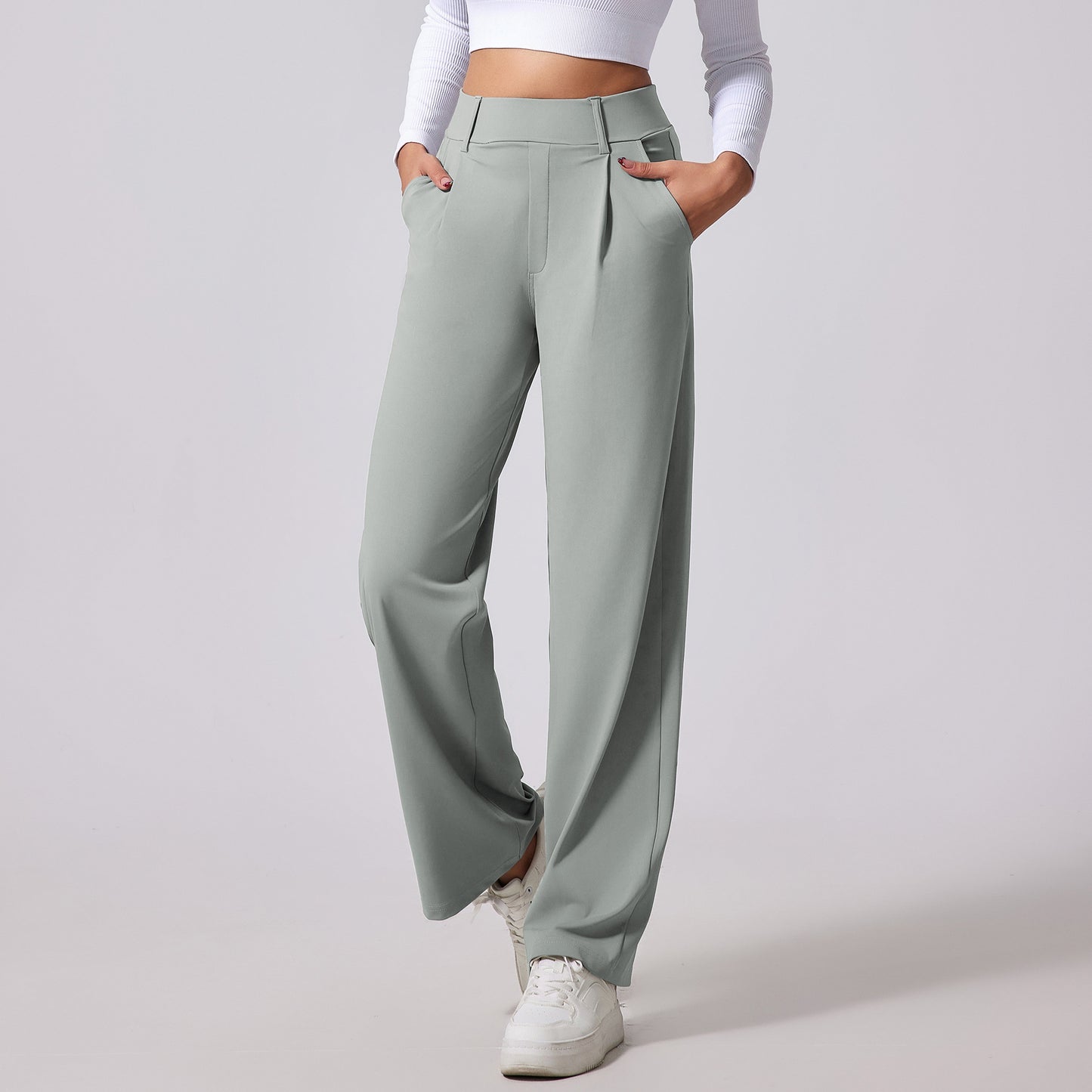 PONA Flex Pantalon de tailleur femme, style sport-chic décontracté