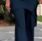 CHICAN Ensemble ample et asymétrique en chiffon, couleur unie