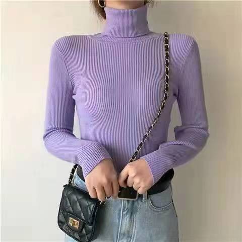 MARMO Pull tricoté à col roulé pour femme – Nouvelle collection Automne-Hiver