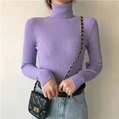 MARMO Pull tricoté à col roulé pour femme – Nouvelle collection Automne-Hiver