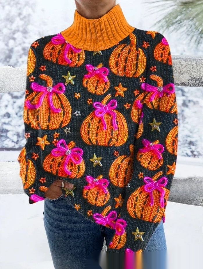 JOWALA, pulls à col montant et manches longues