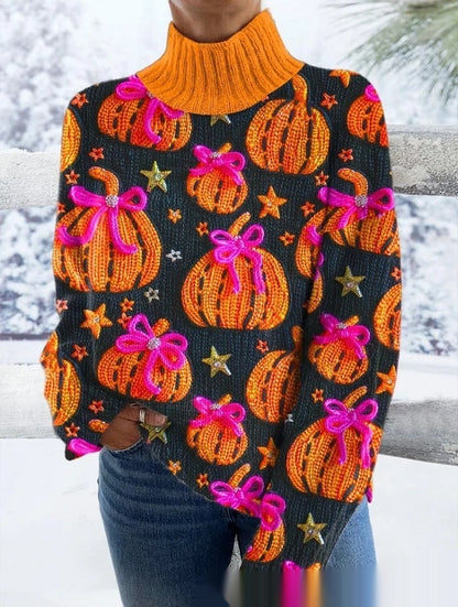 JOWALA, pulls à col montant et manches longues