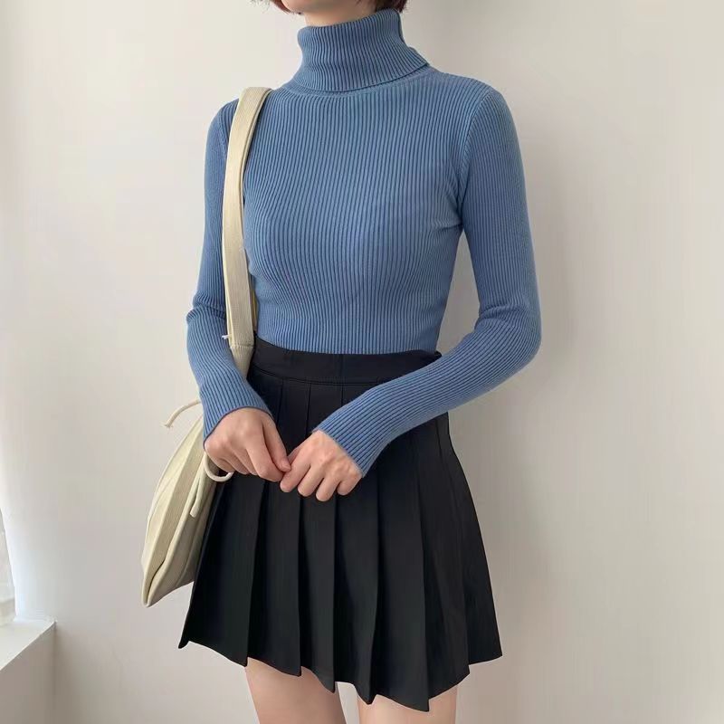 MARMO Pull tricoté à col roulé pour femme – Nouvelle collection Automne-Hiver