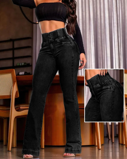 ROSANA Pantalon skinny taille haute