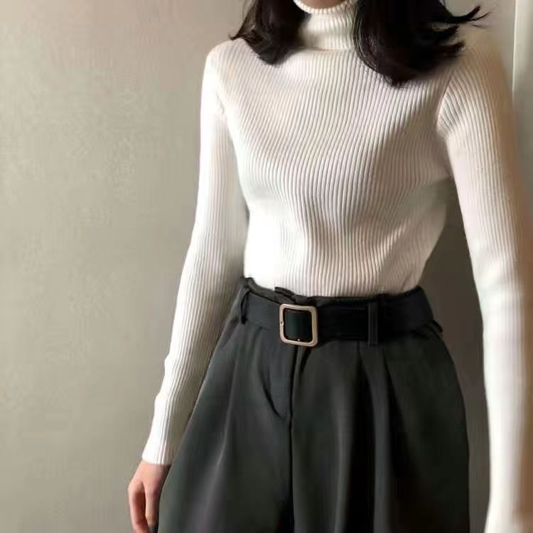 MARMO Pull tricoté à col roulé pour femme – Nouvelle collection Automne-Hiver