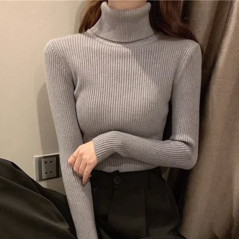 MARMO Pull tricoté à col roulé pour femme – Nouvelle collection Automne-Hiver