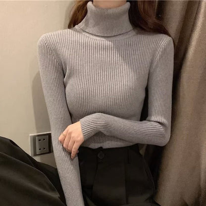 MARMO Pull tricoté à col roulé pour femme – Nouvelle collection Automne-Hiver