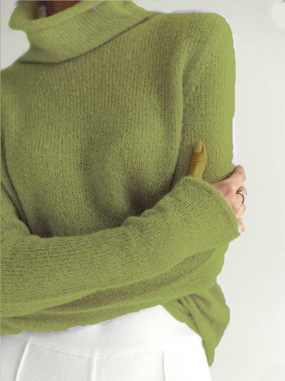 HAYLAN Pull femme ajouré, doux, style Instagram européen et américain