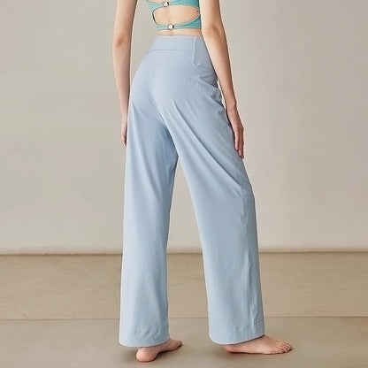 ROZALI Pantalon course à pied et fitness, ample à jambes larges