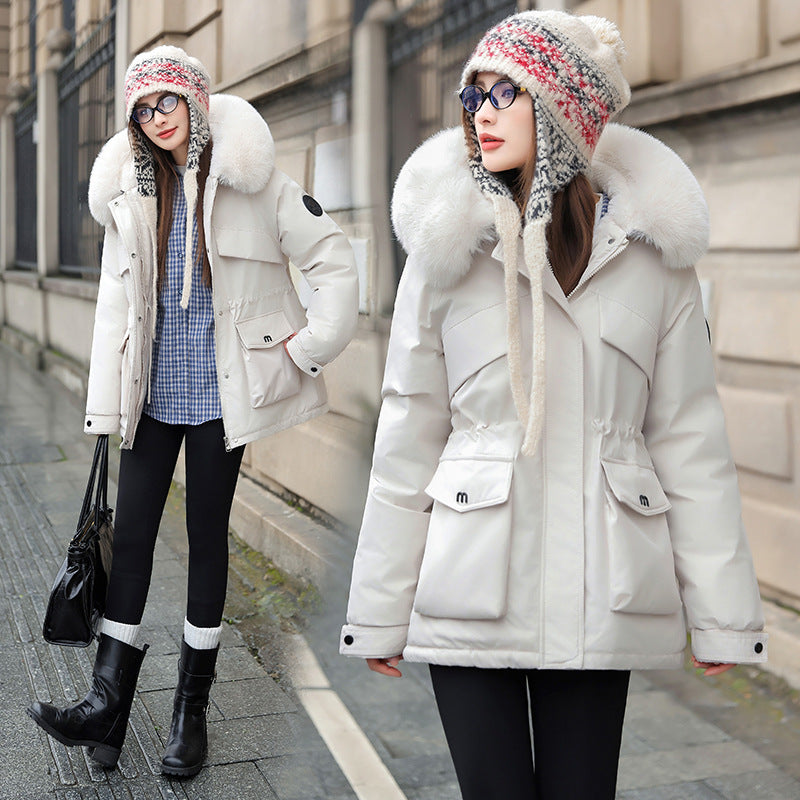 HINDAMI, Veste matelassée, épaissie et doublée en polaire, en coton