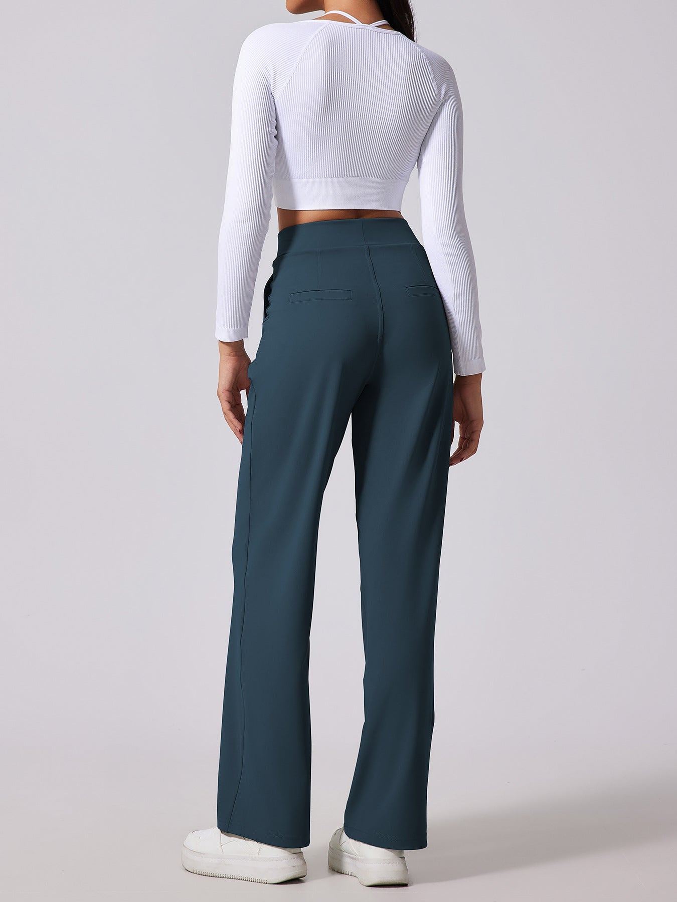 PONA Flex Pantalon de tailleur femme, style sport-chic décontracté