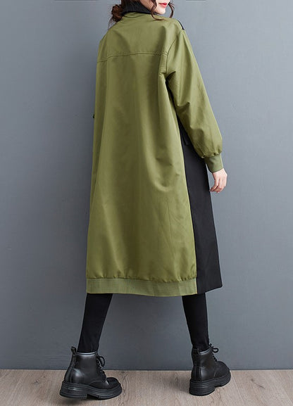 DORRATI Manteau trench cardigan à double col tailleur, style décontracté et raffiné