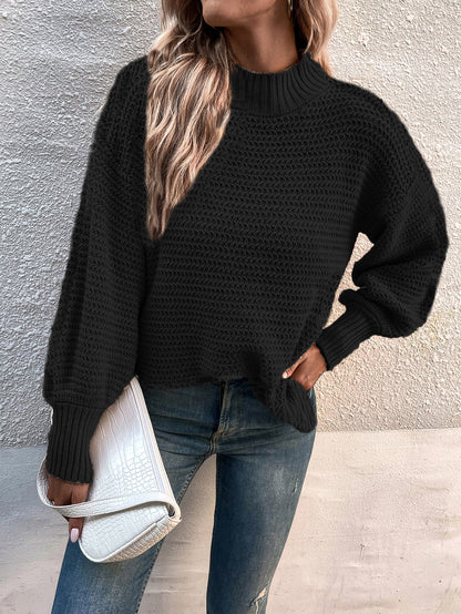 MERFOD, pull pour femme à manches lanterne – Style automne et hiver